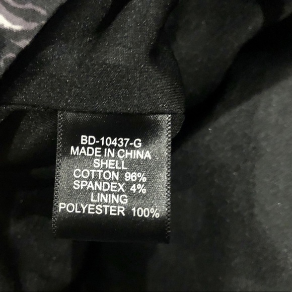 Black and white short strapless Cocktail dress - Picture 5 of 6